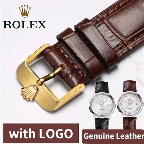 rolex on a lether strap|rolex original leather strap.